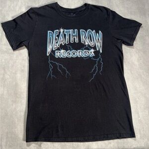 Black Death Row Records Women’s Short Sleeved Tee Shirt Size Medium